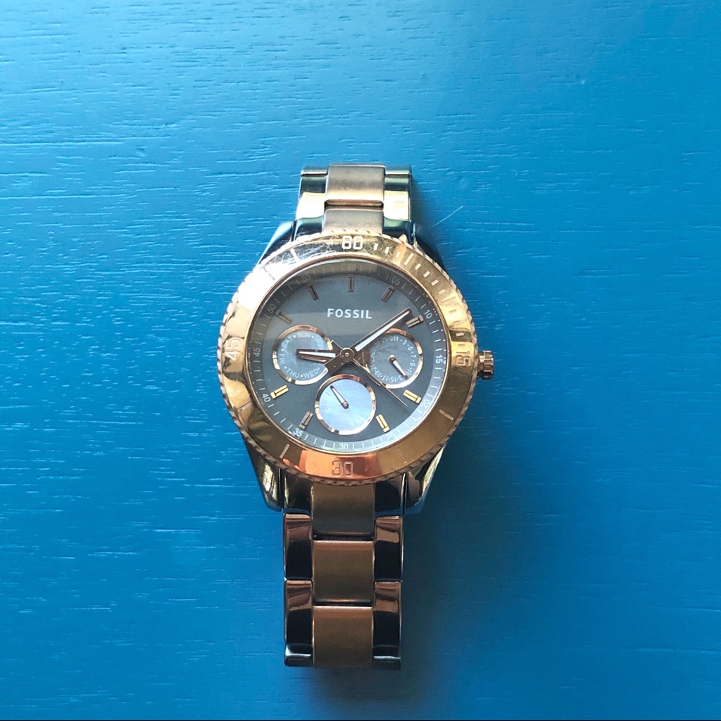 Fossil Original Boyfriend Watch Women Mixed Metal